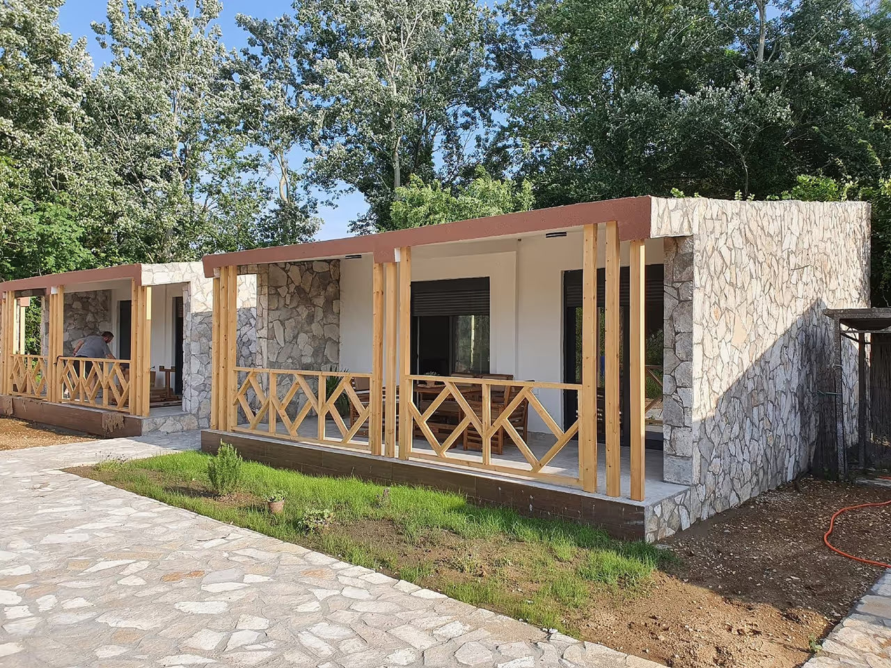 Bungalow blau Lagune Kroatien für 4 Person pro nach 75€