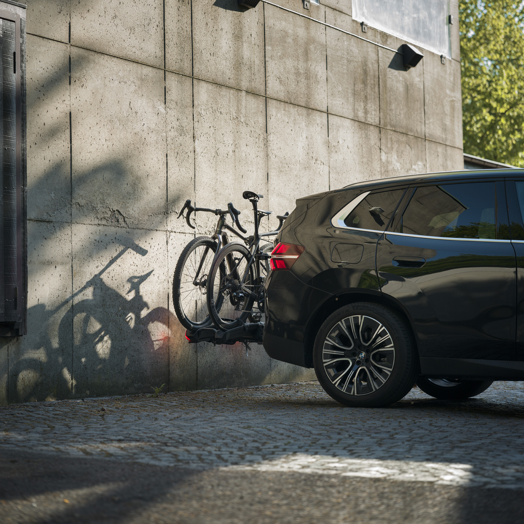 Thule Epos ParkSecure Premium klappbarer mit Parksensoren zwei Fahrräder